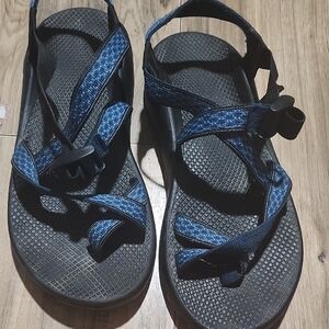 Chaco Men's Black and Navy Sandals